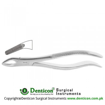 English Pattern Tooth Extracting Forcep Fig. 76N (For Upper Roots; Narrow Beaks) Stainless Steel, Standard